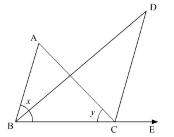 ABC is a triangle. The bisector of the exterior angle at B ABC is a triangle. The bisector of the exterior angle at B