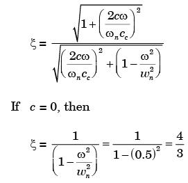 GATE Past Year Questions: Transmissibility (Torsional Vibration & Critical Speed of Shaft) Notes | EduRev