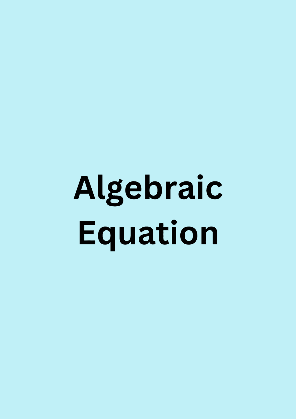 Flashcard: Linear Equations in One Variable Video Lecture - Class 8