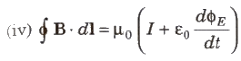 maxwell edurev class equations displacement current notes equation law ampere