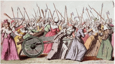 Women`s Club during French Revolution