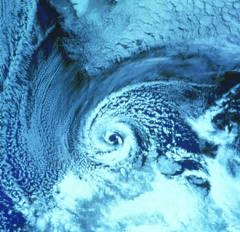 Fig: Satellite image of a cyclone