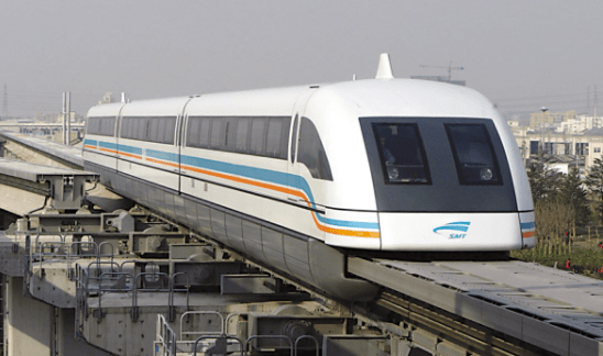 The Shanghai Maglev train can run at a speed of 430 kilometre per hour.
