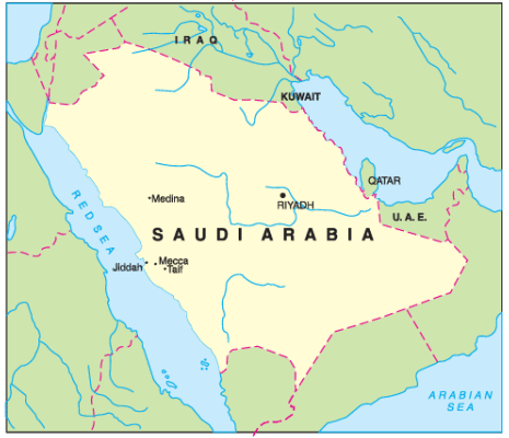 Saudi Arabia - location
