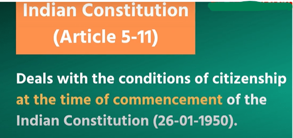 Citizenship- 3 UPSC Notes | EduRev