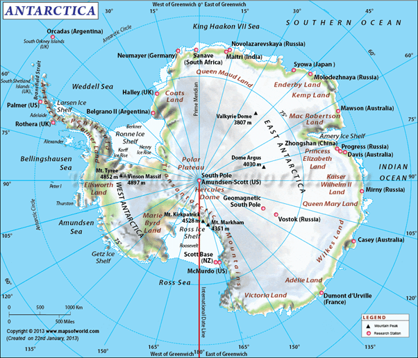 Geography of Antarctica UPSC Notes | EduRev