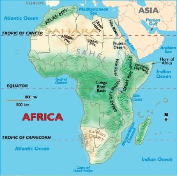 Geography of Africa - (Part - 1) Notes | EduRev