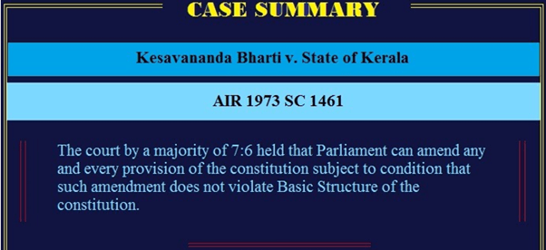 Basic Structure Doctrine: Landmark Cases In Indian Polity UPSC Notes | EduRev