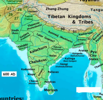 Post-Gupta Period (600AD – 750AD)- 1 UPSC Notes | EduRev