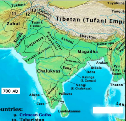 Post-Gupta Period (600AD – 750AD)- 1 UPSC Notes | EduRev