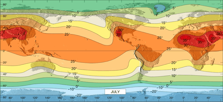 Temperature Belts Notes | EduRev