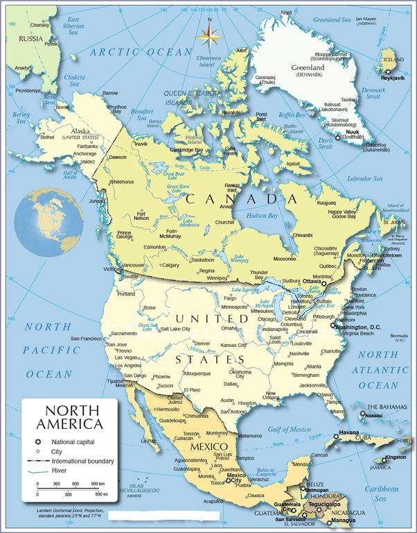 Points To Remember North America Upsc Notes Edurev