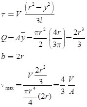 Bending & Shear Stress in Beams - 1 Civil Engineering (CE) Notes | EduRev