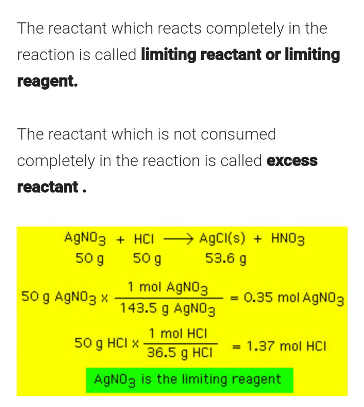 How To Determine Limiting Reagent NEET Notes EduRev