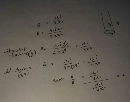 A Long Straight Wire Of Radius A A long straight wire of radius a carries a steady current I. The