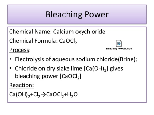 The formula of bleaching powder is:a)CaSO4.2H2Ob)CaCl2.2H2Oc)CaOCl2d)Ca