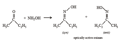 The smallest ketone and its next homologue are reacted with NH2OH to ...