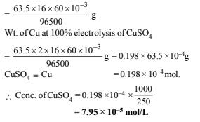 Subjective Type Questions: Electrochemistry- 3 | JEE Advanced - Notes | Study Chemistry 35 Years JEE Main & Advanced Past year Papers - JEE