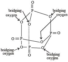 How many bridging oxygen atoms are present in P4O10? [2010]a)5b)6c)4d ...