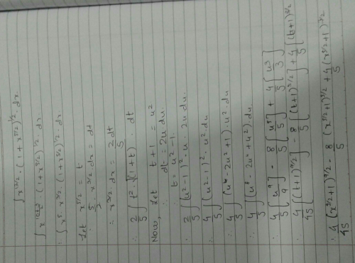 Integrate X 13 2 1 X 5 2 1 2 With Respect To X Edurev Jee Question