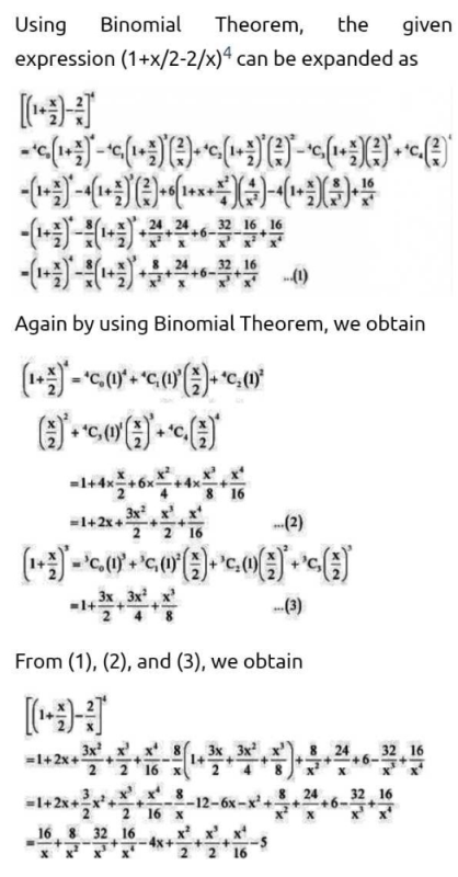 expand-using-binomial-theorem-1-x-2-2-x-4-x-not-equal-to-0-zero