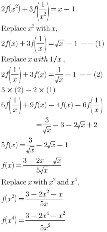 2f X 3f 1 X X 1 For All X Belongs To R 0 Find F X And F X Edurev Class 12 Question