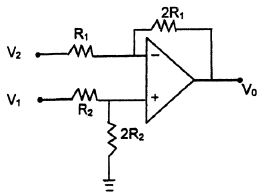 The CMRR of the differential Amplifier shown Here isa)0b)2c)4d)Correct ...