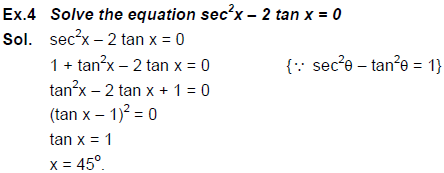 Trigonometry - Examples (with Solutions), Geometry, Quantitative Aptitude CAT Notes | EduRev