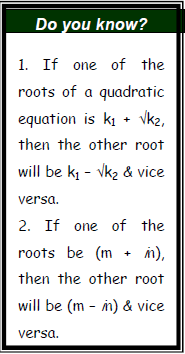 Quadratic Equations - Examples (with Solutions), Algebra, Quantitative Aptitude Quant Notes | EduRev