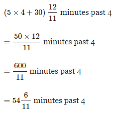 At what time between 4 and 5 oclock will the hands of a watch point in ...