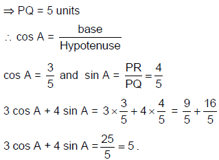 Trigonometry - Examples (with Solutions), Geometry, Quantitative Aptitude CAT Notes | EduRev