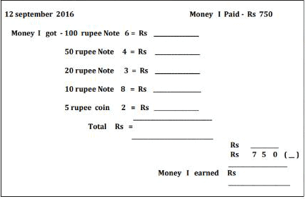 Money Class 4 / Division Word Problems Show Me The Money Worksheet