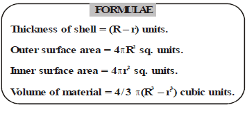 volume of spherical shell