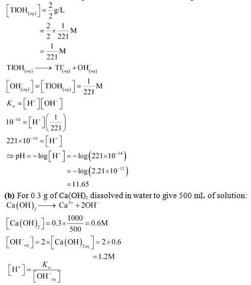 Ionic Equilibrium, NCERT Solutions, Class 11, Chemistry Class 11 Notes ...