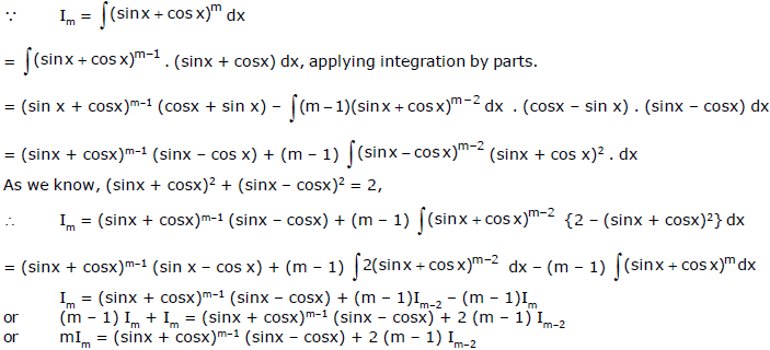 Integration By Reduction Formulae - Indefinite Integration, Class 12 