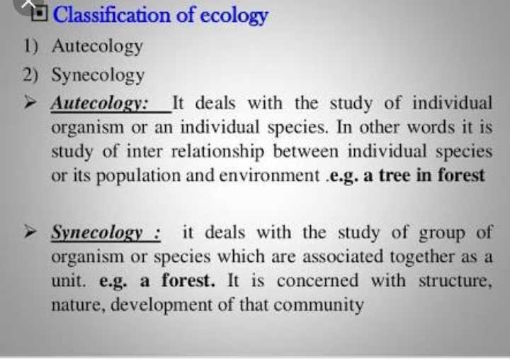 What Is Difference Between Autecology As Well As Synecology? Naturalmedico