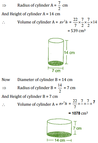 NCERT Solutions (Ex - 11.3, 11.4) - Mensuration Notes - Class 8