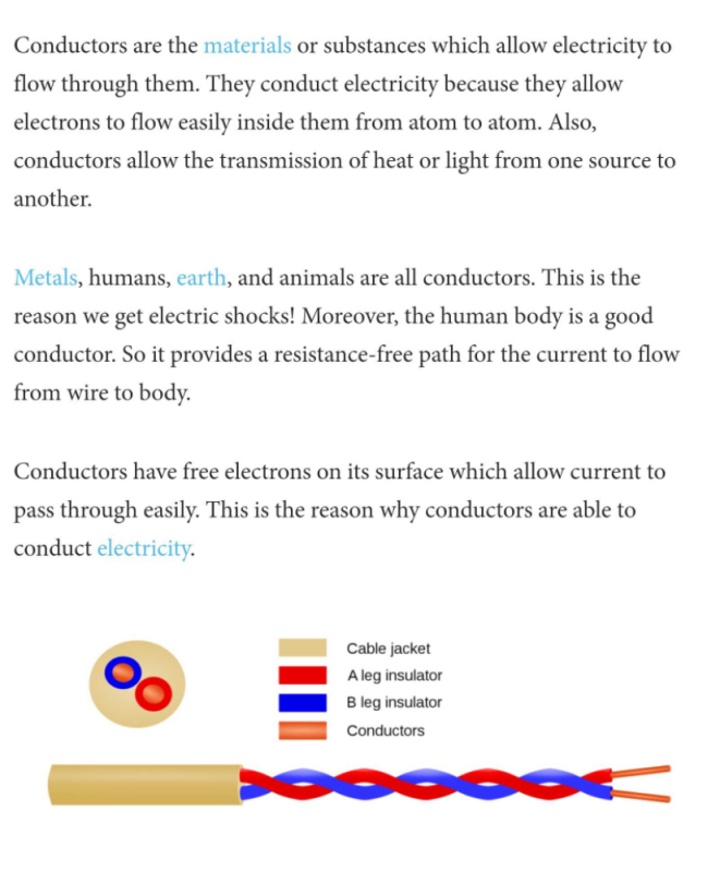 Why conductors conduct electricity? EduRev Class 10 Question