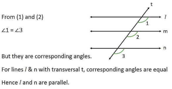 line which are parallel to the same line are parallel to each other ...