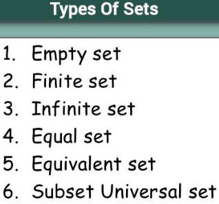 What Is Set How Many Types Of Sets Edurev Class 11 Question