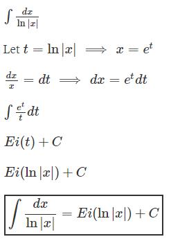 What Is The Integration Of 1 Logx Edurev Jee Question