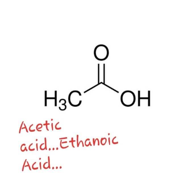 What Is The Common Name Of Ethanoic Acid Edurev Class 10 Question