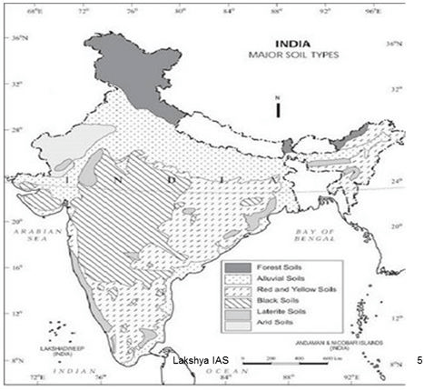 Map Of India Major Soil Types Maps Of The World Images