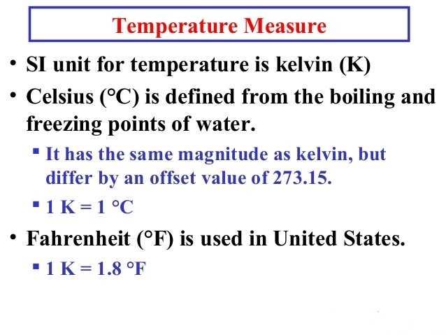 What Is The SI Unit Of Temperature Ans EduRev Class 10 Question