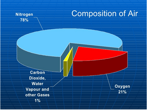 what are the various constituents of air class 6