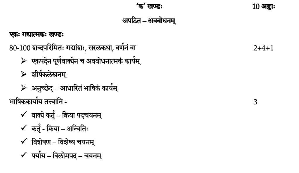 पाठ्यक्रम ,संस्कृत कक्षा 9 - Notes | Study संस्कृत कक्षा 9 (Sanskrit Class 9) - Class 9