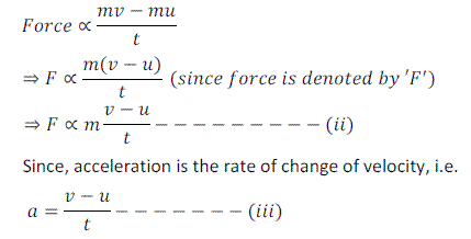 Notes : Newton's Second Law of Motion - Force & Laws of Motion Class 9 ...