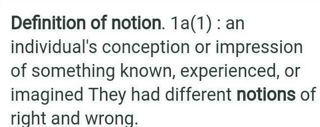 take notion meaning