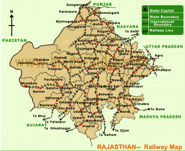 5. Railways, Air Transport and Industries of Rajasthan, Population ...