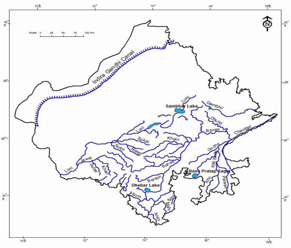 4. River of Rajasthan and Drainage Basins, Source of Irrigation ...